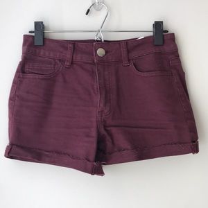 High Waisted Maroon AE Shorts